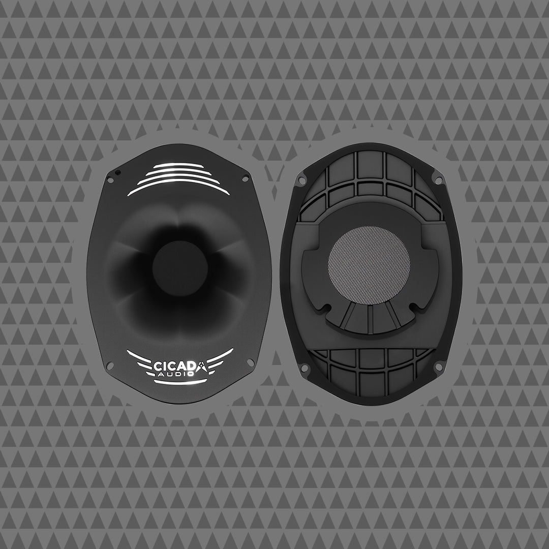 6X9-INCH ANGLED ACOUSTIC WAVE GUIDE FOR RR2TM AND RR3TM TWEETER MOTORS – PAIR
