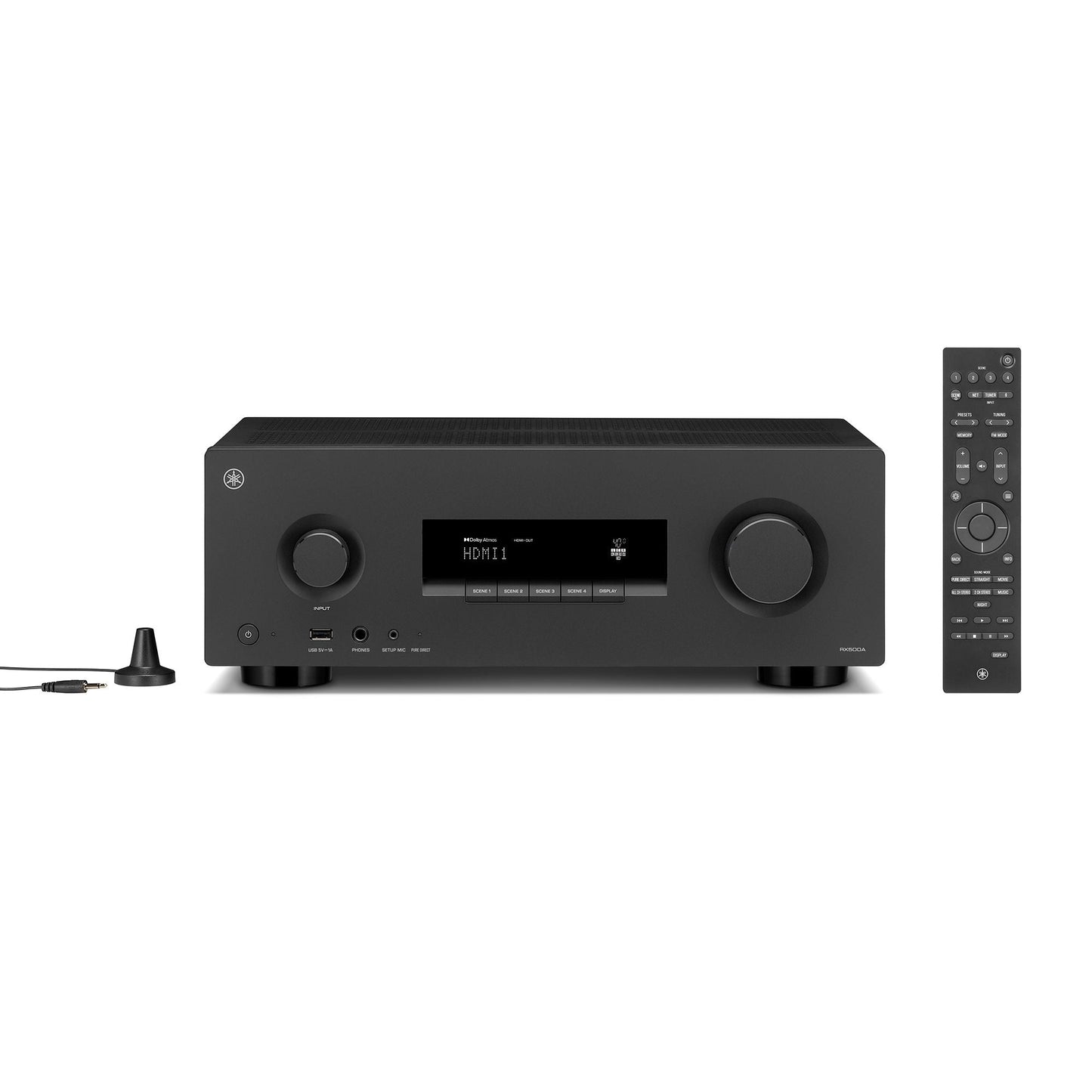 Yamaha RX500A 7.2 Channel 8K A/V Receiver with Dolby Atmos and Bluetooth Multipoint