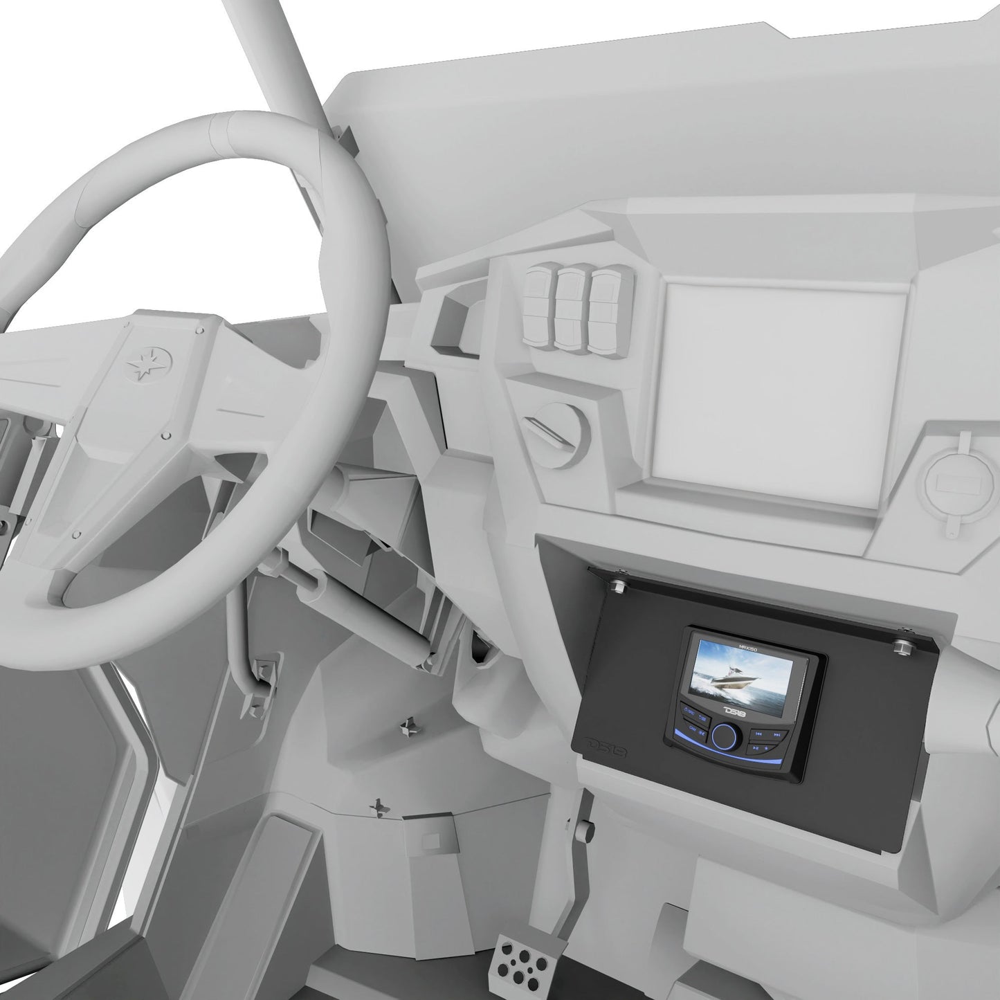 Polaris RZR-XP 2014-2023 Pocket Mount Compatible with MRX150 Head-Unit
