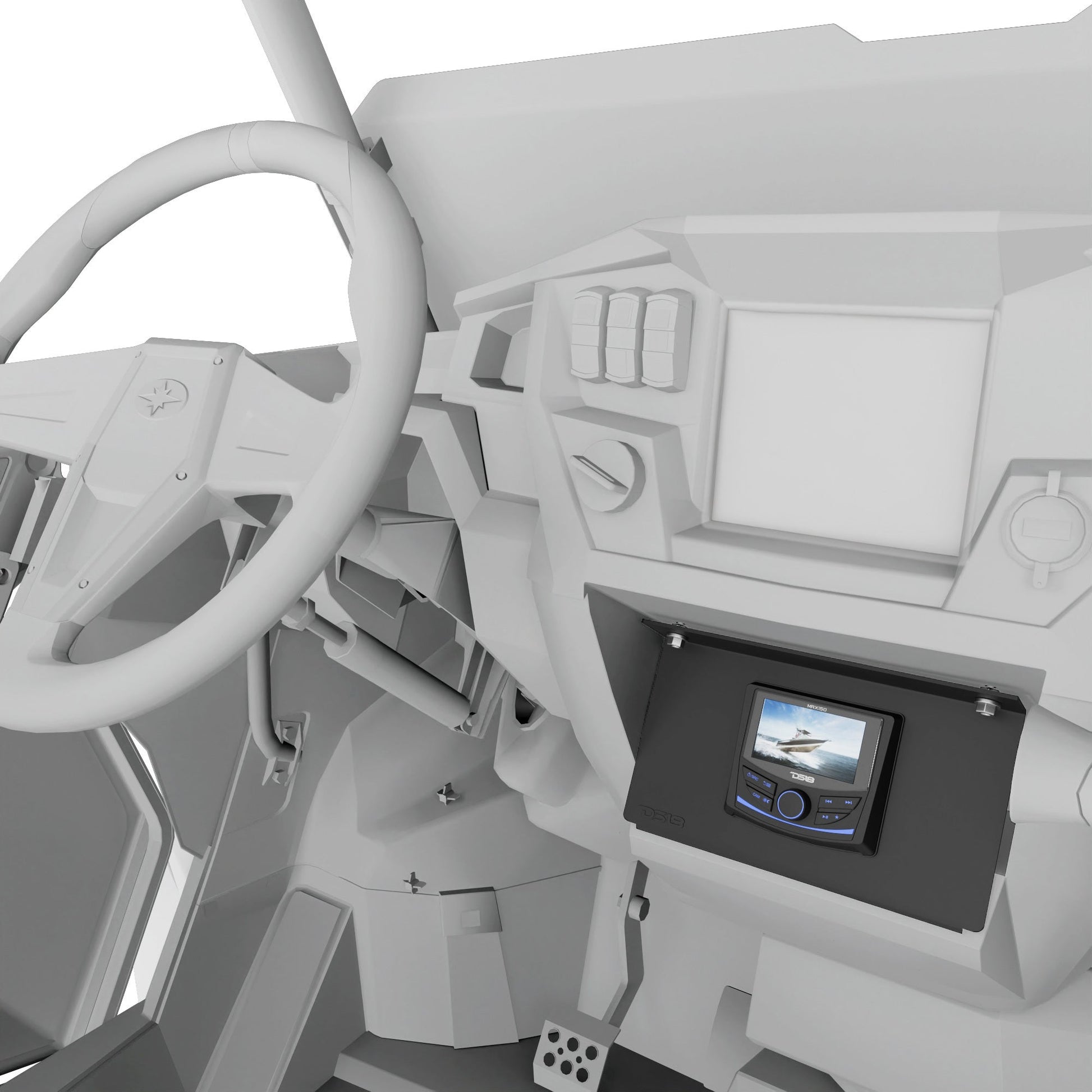 Polaris RZR-XP 2014-2023 Pocket Mount Compatible with MRX150 Head-Unit