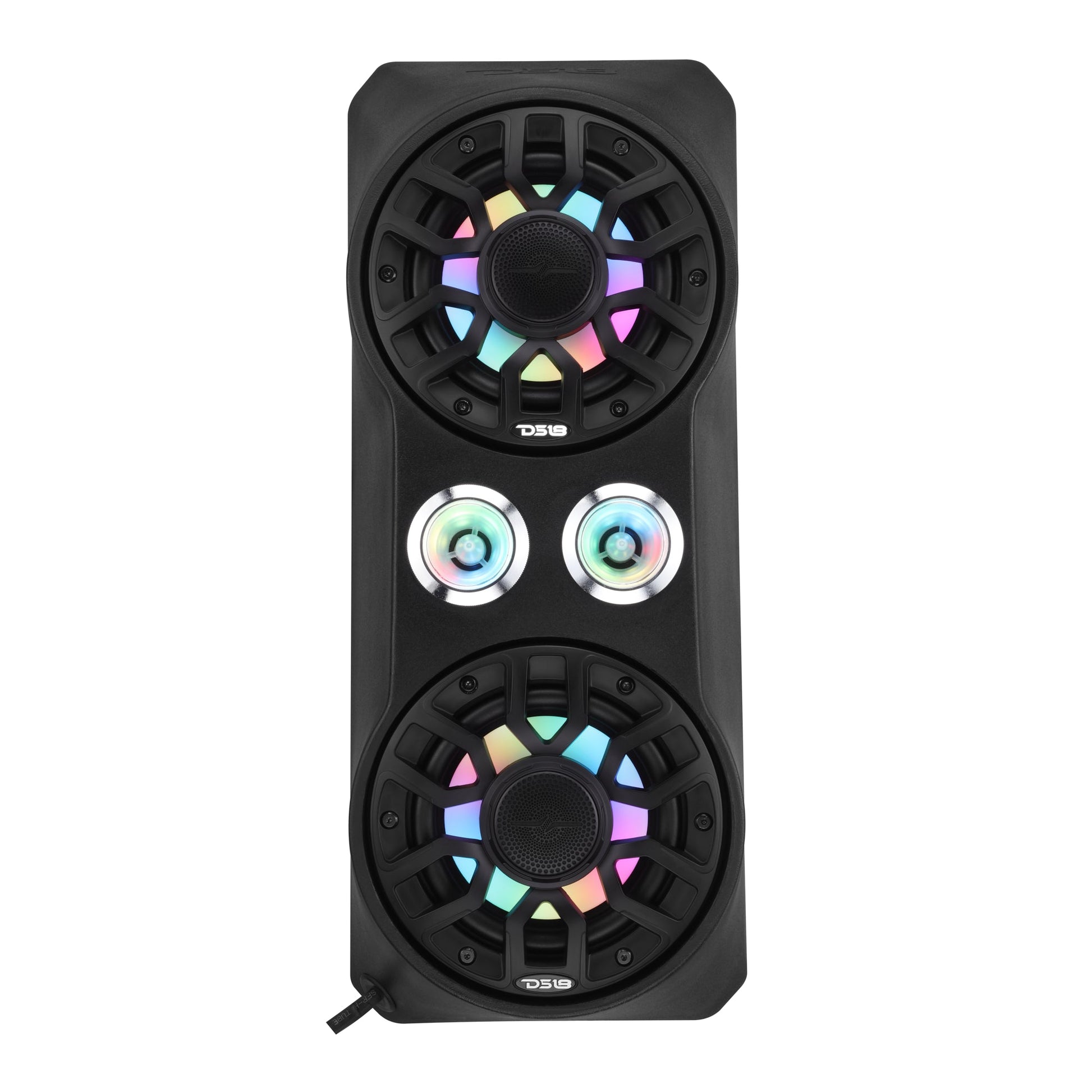 Polaris RZR Pro Waterfall Center Console Enclosure for 2020+ Models – Preloaded with 6.5" Speakers & 2.3" Tweeters | Digital LED Lights