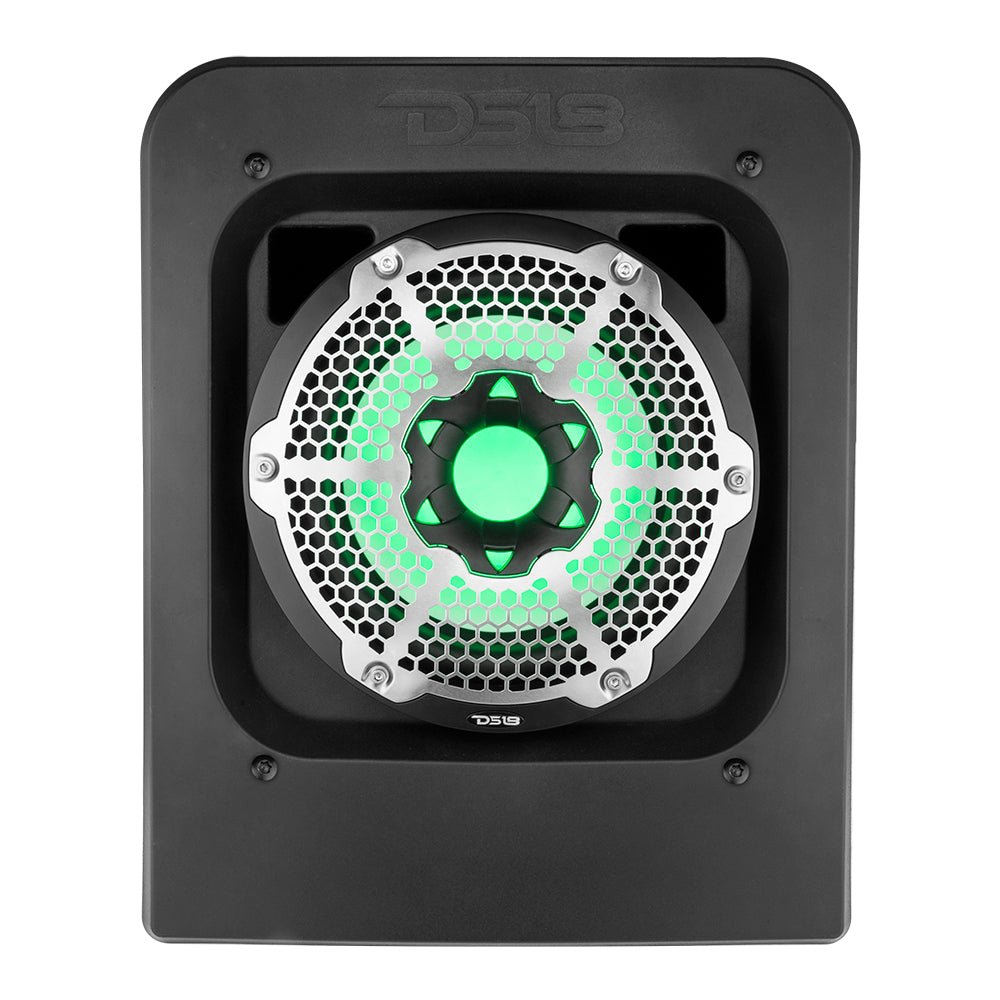 Polaris Slingshot Rear Subwoofer Enclosure Loaded | NXL-10SUB/BK and RGB LED Lights | Fits Either Passenger or Driver Side | 2015 - Current