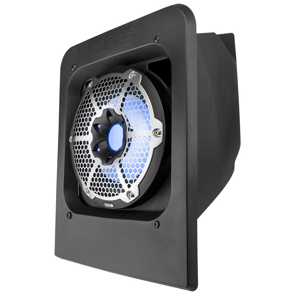 Polaris Slingshot Rear Subwoofer Enclosure Loaded | NXL-10SUB/BK and RGB LED Lights | Fits Either Passenger or Driver Side | 2015 - Current
