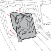 Polaris Slingshot Rear Sealed 10" Subwoofer Enclosure | Fits Either Passenger or Driver Side | 2015 - Current
