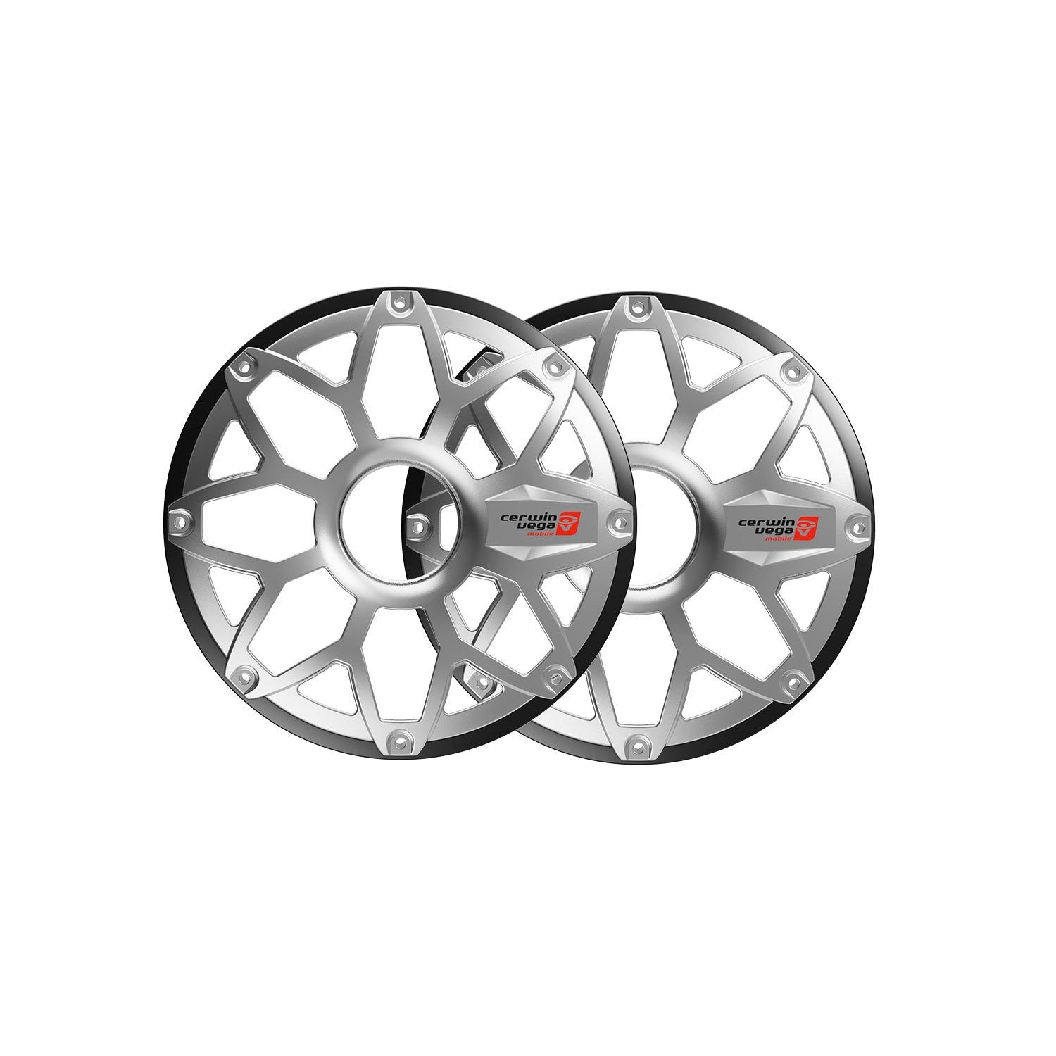 10" RPM Stroker Flush Mount Speaker Grill, (Pair) - SM10FGB