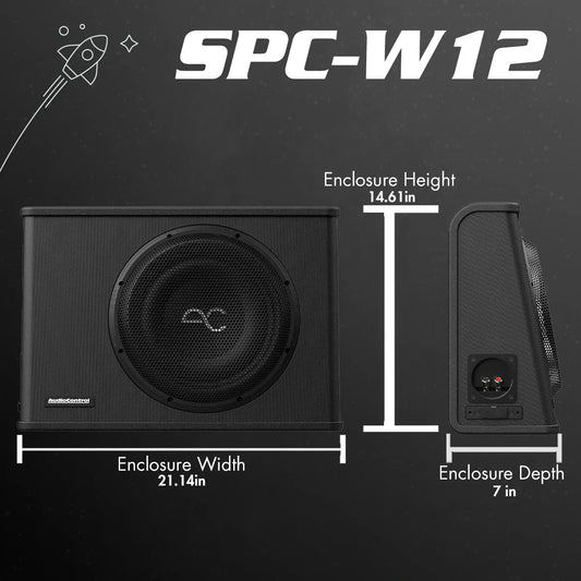 Space Series Sealed Wedge Subwoofer Enclosure, 400W RMS | 10" 12"