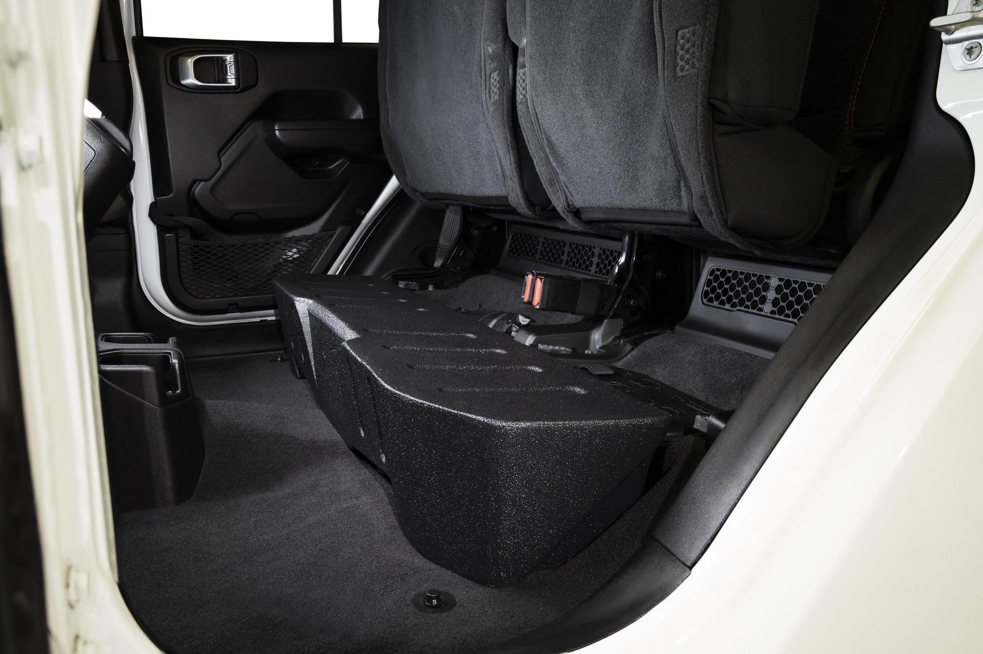 TXJTD8 Jeep Gladiator JT (2020-24) Under Seat Dual 8" Loaded Subwoofer Enclosure