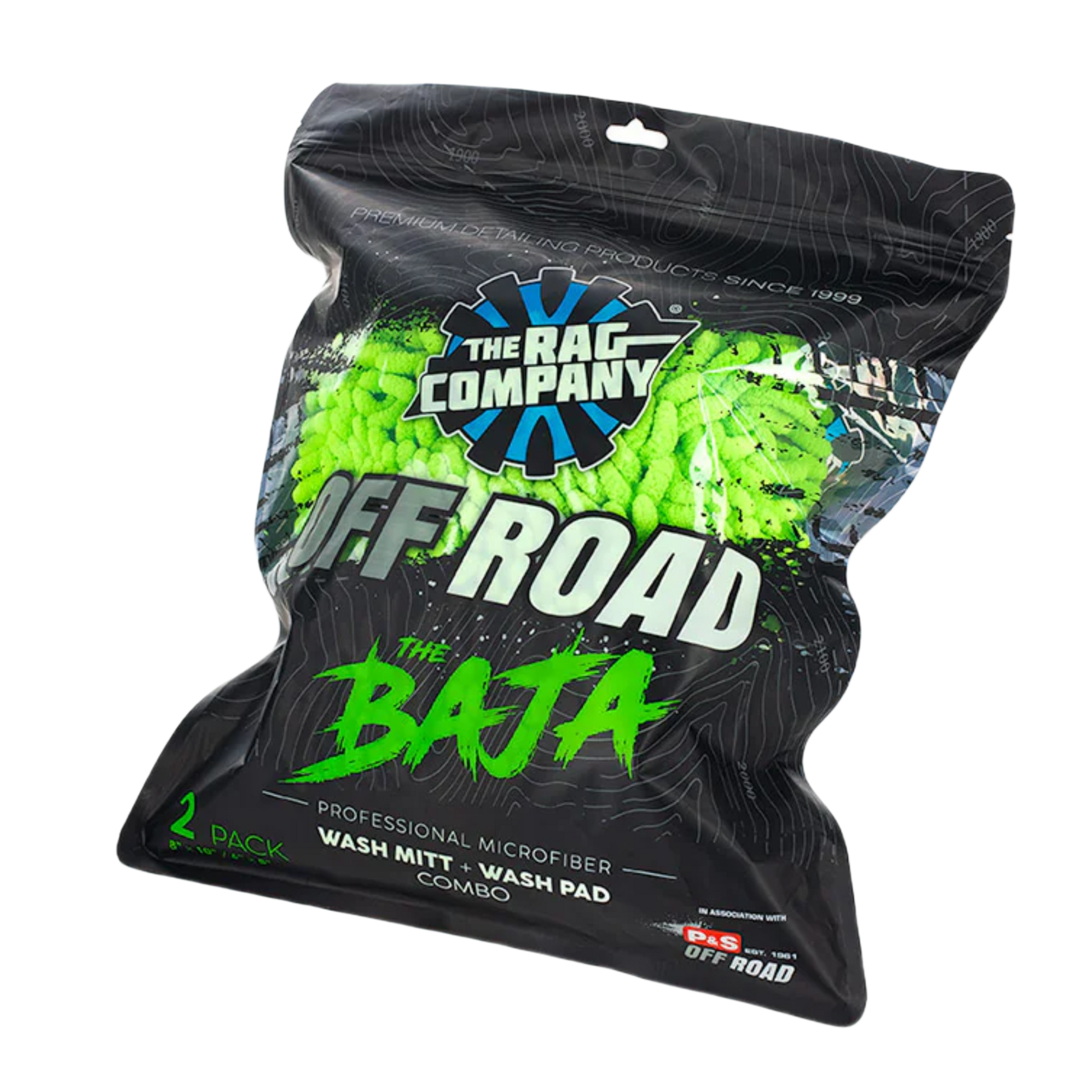 P & S Detail Products TRC Off Road - Baja - Green (2 pk - Wash Mitt/Pad) S1124