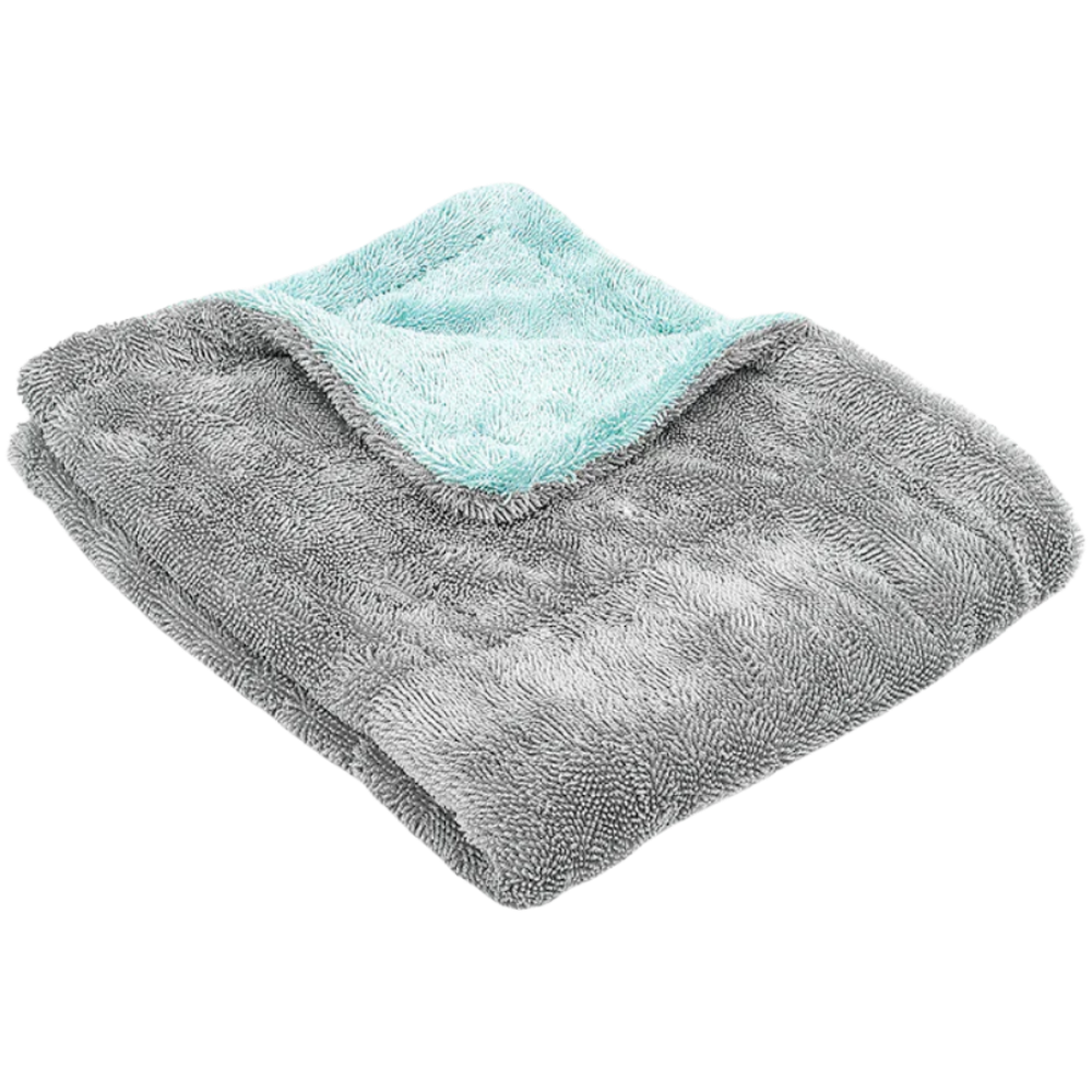P & S Detail Products LIQUID8R Drying Towel - AQUA BLUE / ICE GREY (20"x 24") S1136