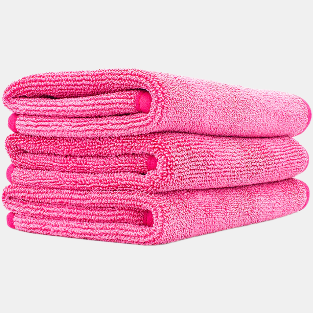 P & S Detail Products Dream Maker - Premium MF Towel 3 Pack - Pink (550 GSM) S1130