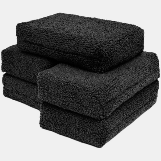 P & S Detail Products Terry Detailing Sponge - BLACK (6-PACK) - 3" x 5" SC265BLK