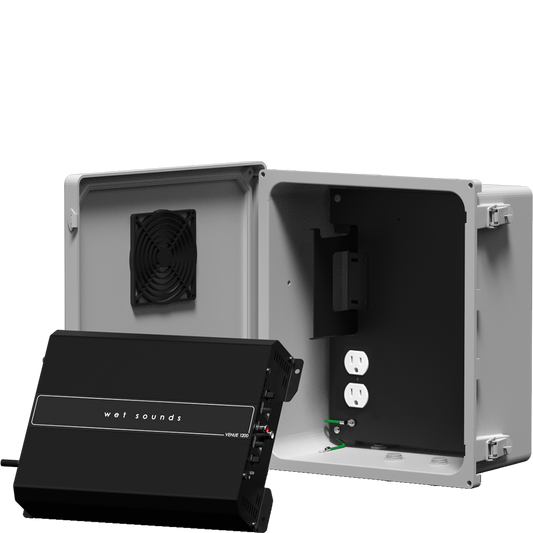 Venue Series 110v, 1200W 4 Channel Amplifier w/Enclosure