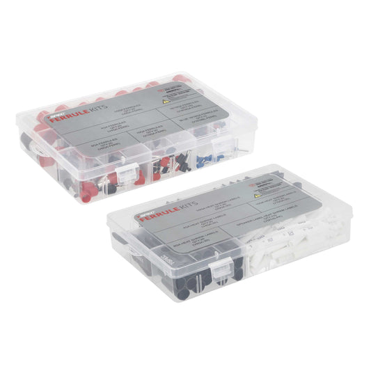Clean Wire Installation Heat Shrink Label and Ferrule Kit | 380 Piece