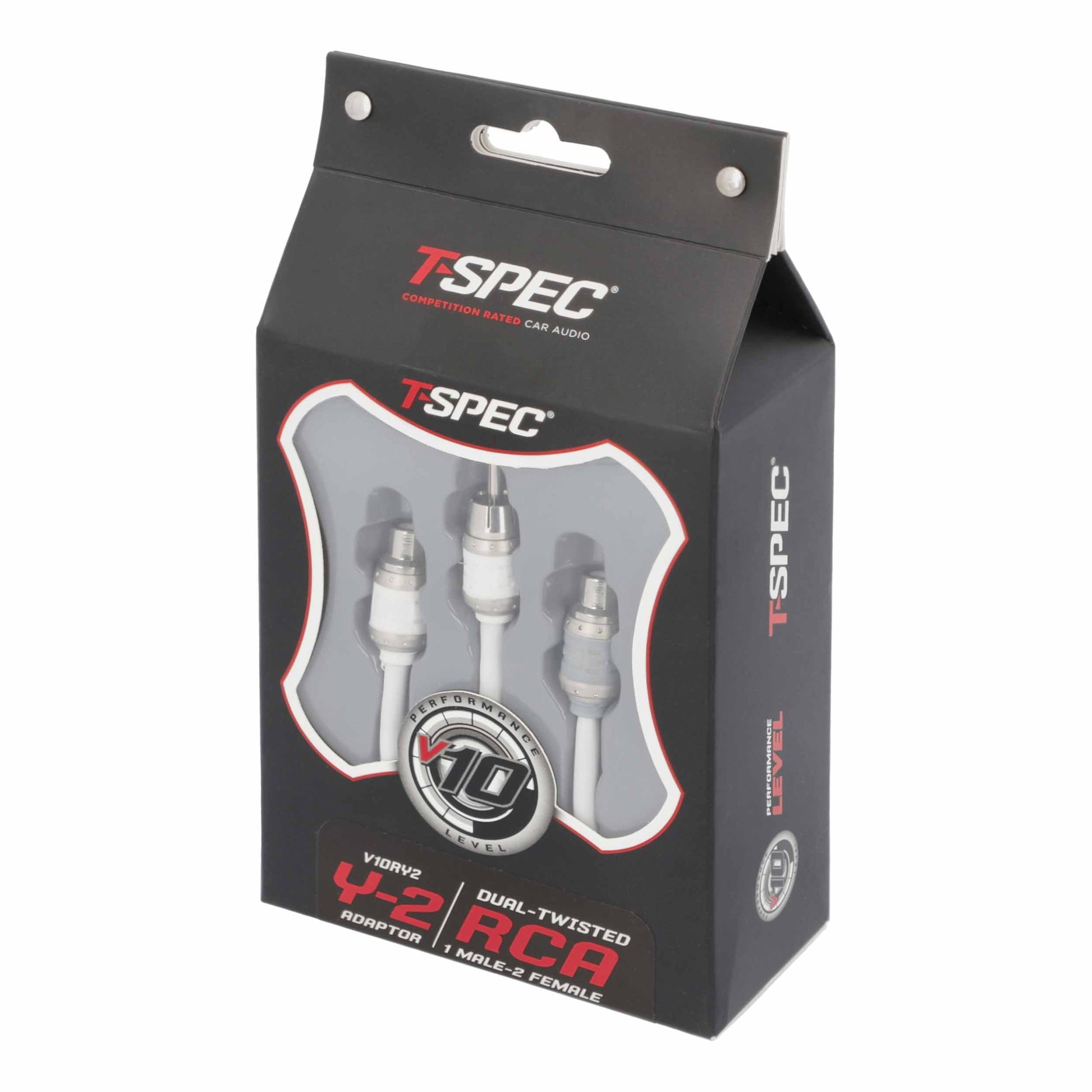V10 RCA Y Cable | 1 Male to 2 Female | 6 in.