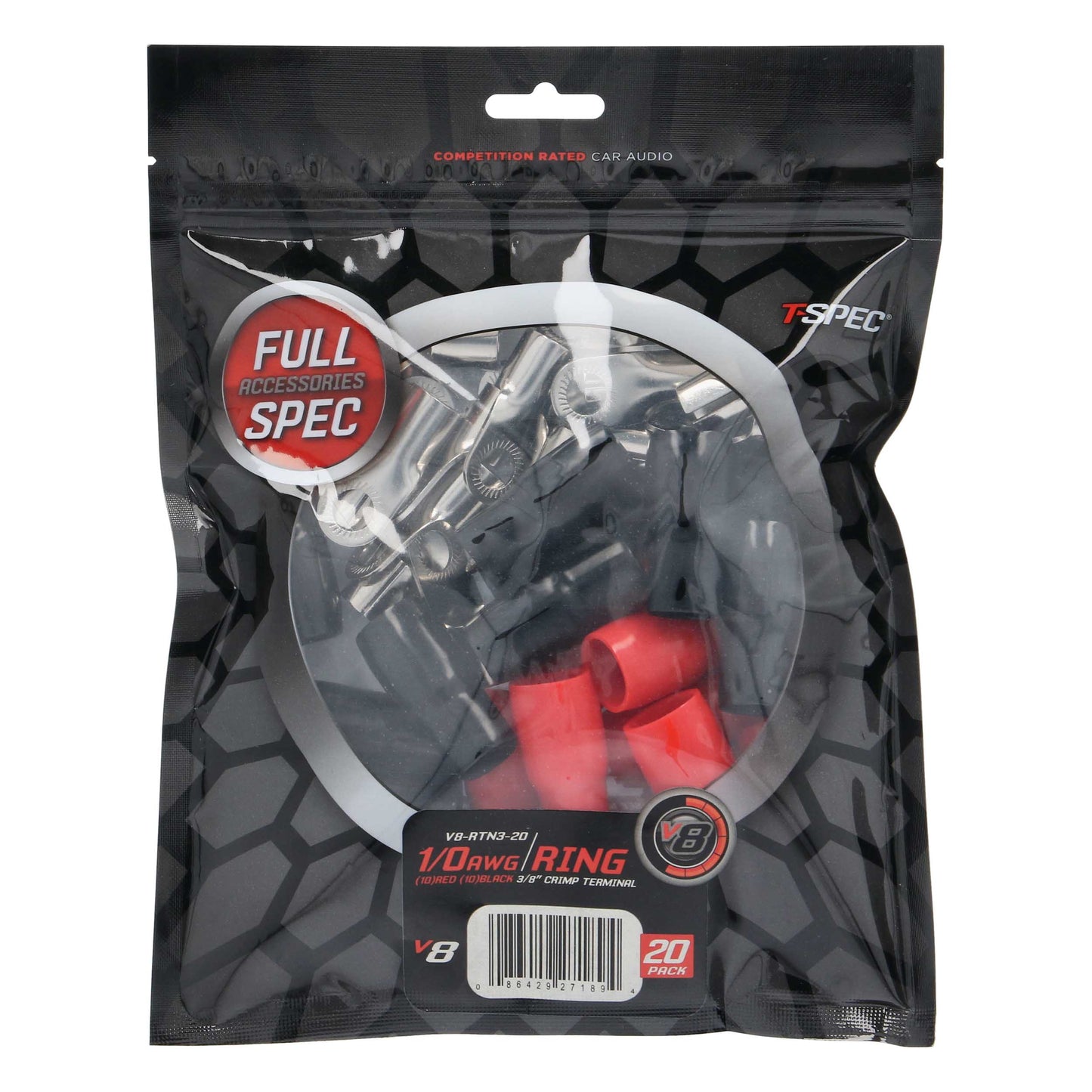 V8 Ring Terminal | 1/0 AWG | 3/8 in. | 5 Pack
