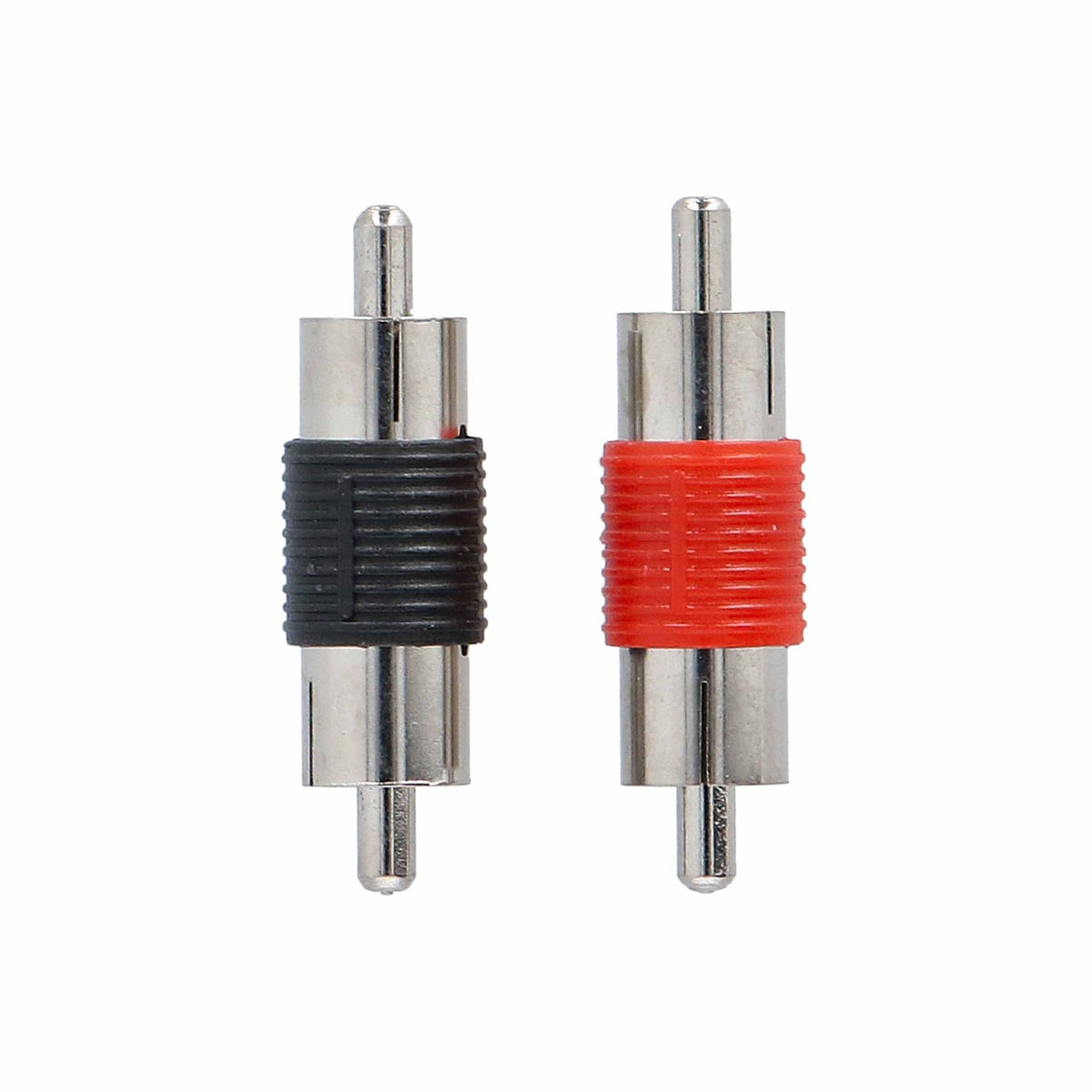 V6 RCA Barrel Adapter | Male to Male | 2 Pack