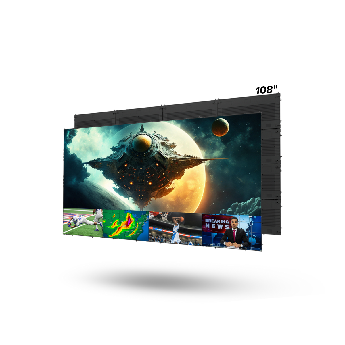 108in MicroLED TV I-ser. 0.9 Px Pitch 16:9 Ext. Proc.