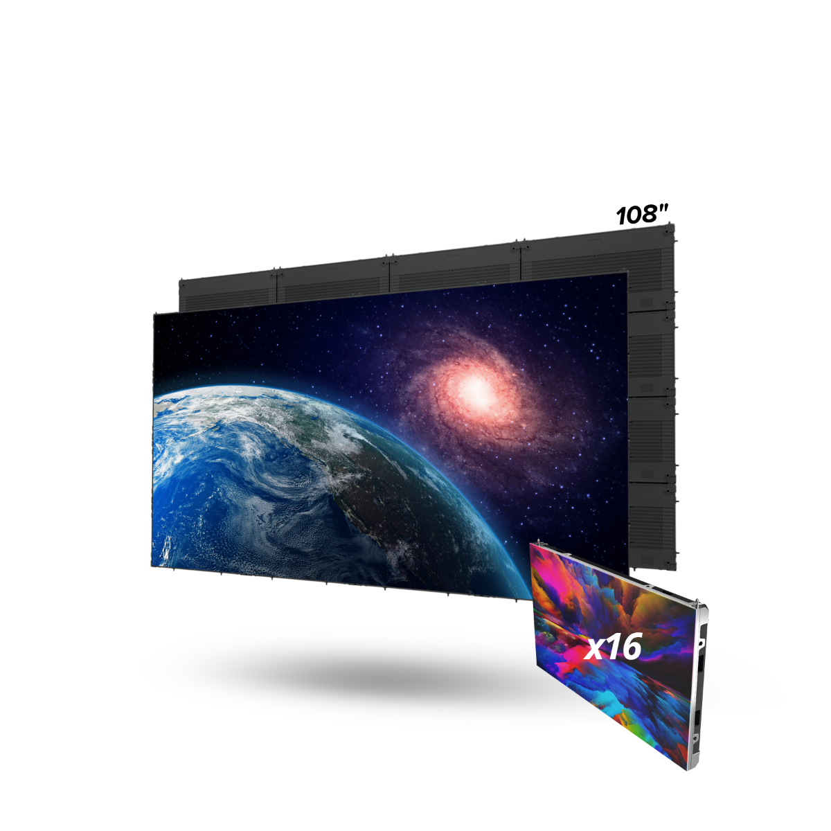 108in MicroLED TV I-ser. 0.9 Px Pitch 16:9 Ext. Proc.