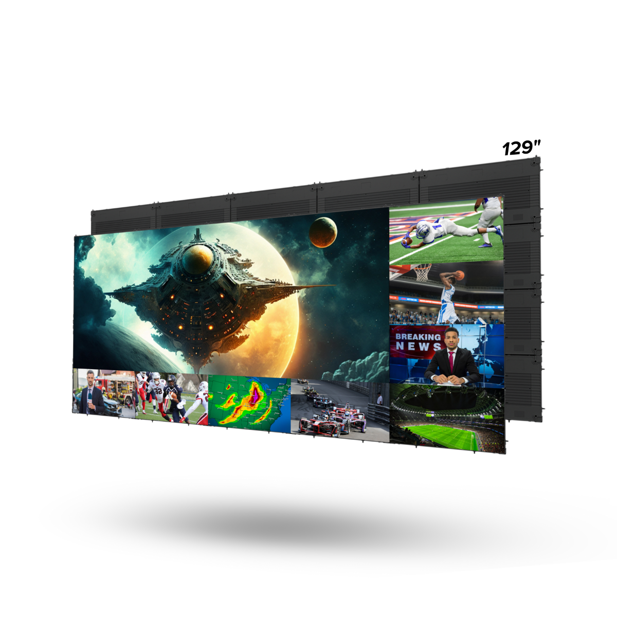 129in MicroLED TV I-ser. 1.25 Px Pitch 21:9 Ext. Proc.