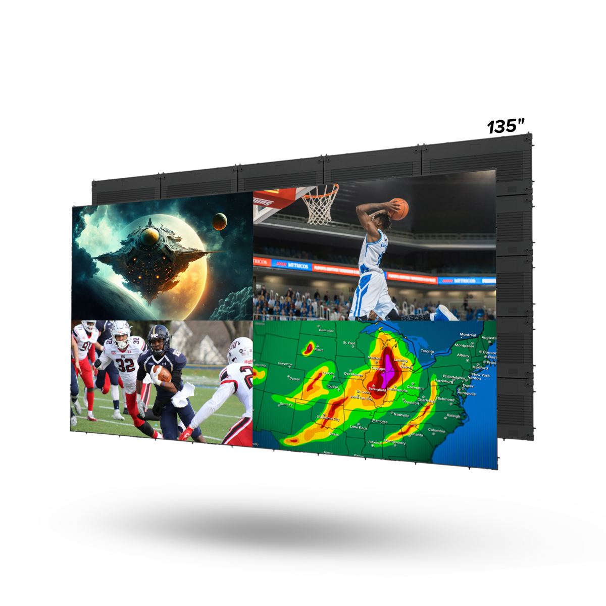 135in MicroLED TV I-ser. 0.7 Px Pitch 16:9 Ext. Proc.