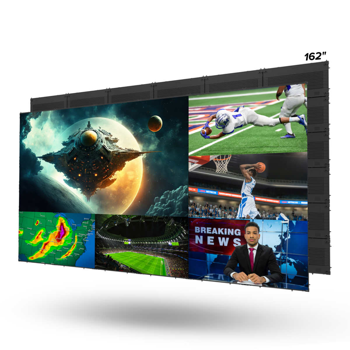 162in MicroLED TV C-ser. 1.25 Px Pitch 16:9 Ext. Proc.