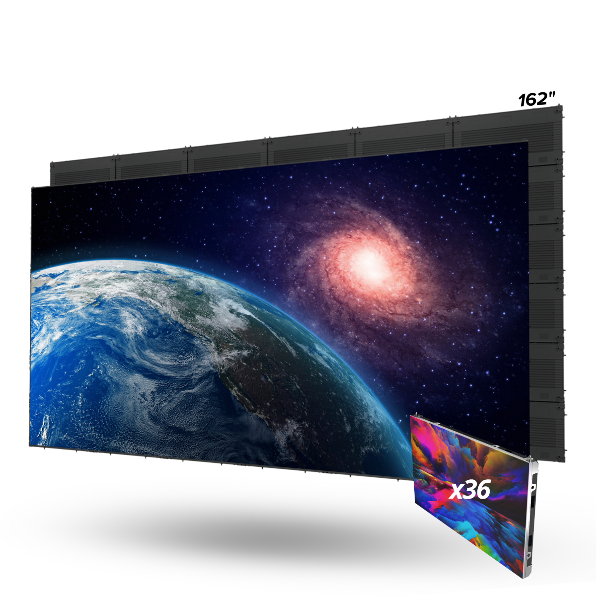 162in MicroLED TV I-ser. 0.9 Px Pitch 16:9 Ext. Proc.