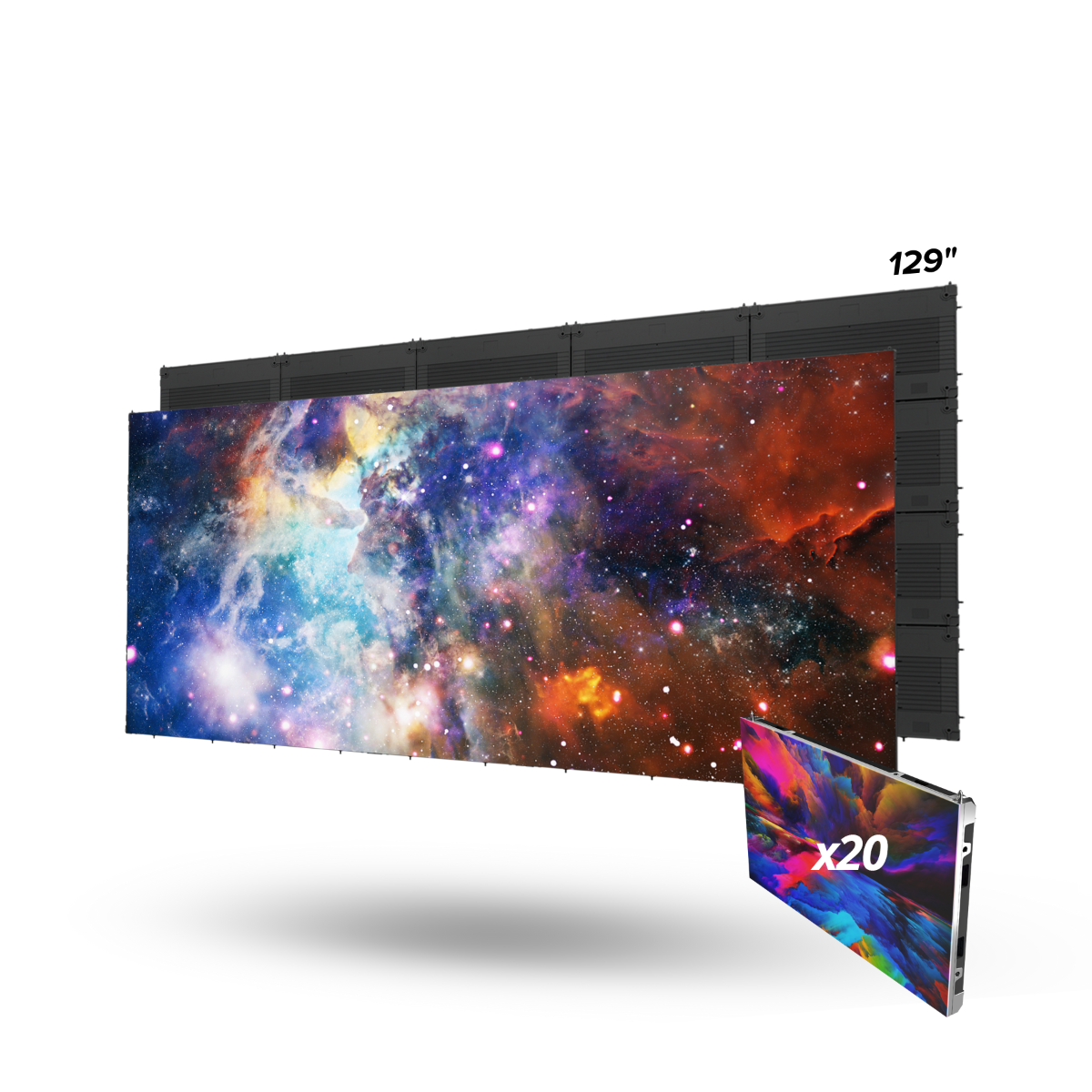 129in MicroLED TV C-ser. 0.9 Px Pitch 21:9 Ext. Proc.