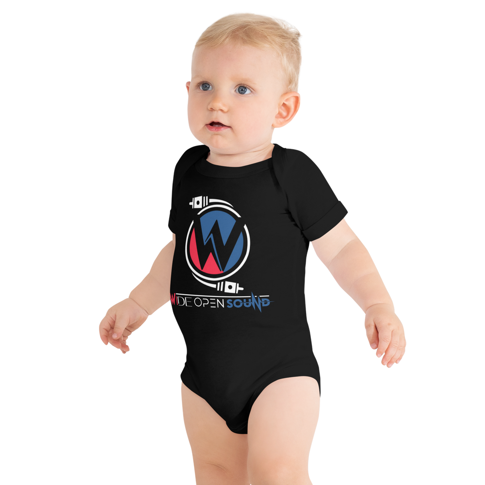 Baby short sleeve one piece "Crimson Depths Collection"