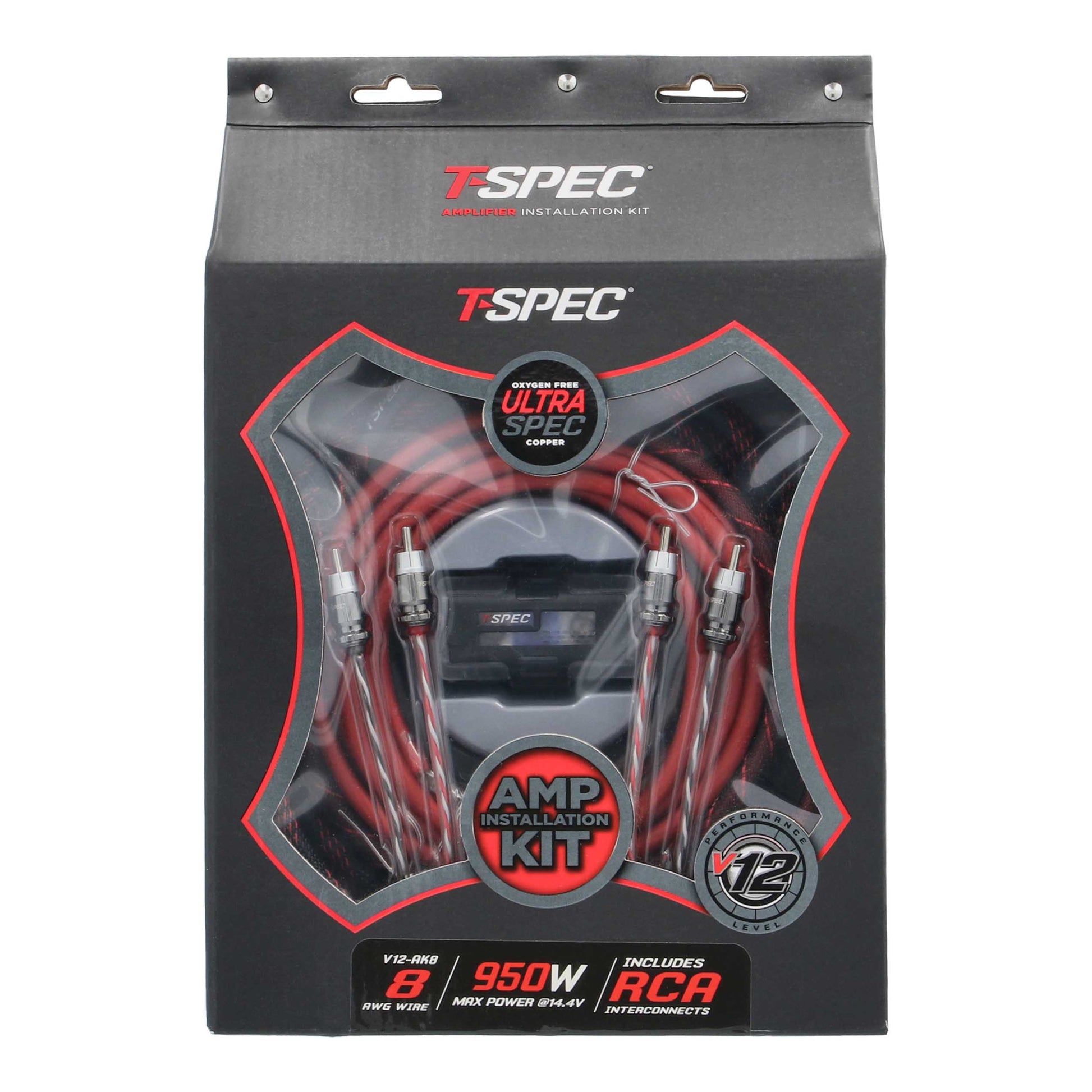 V12 Amp Kit with RCA | 8 AWG | 950W