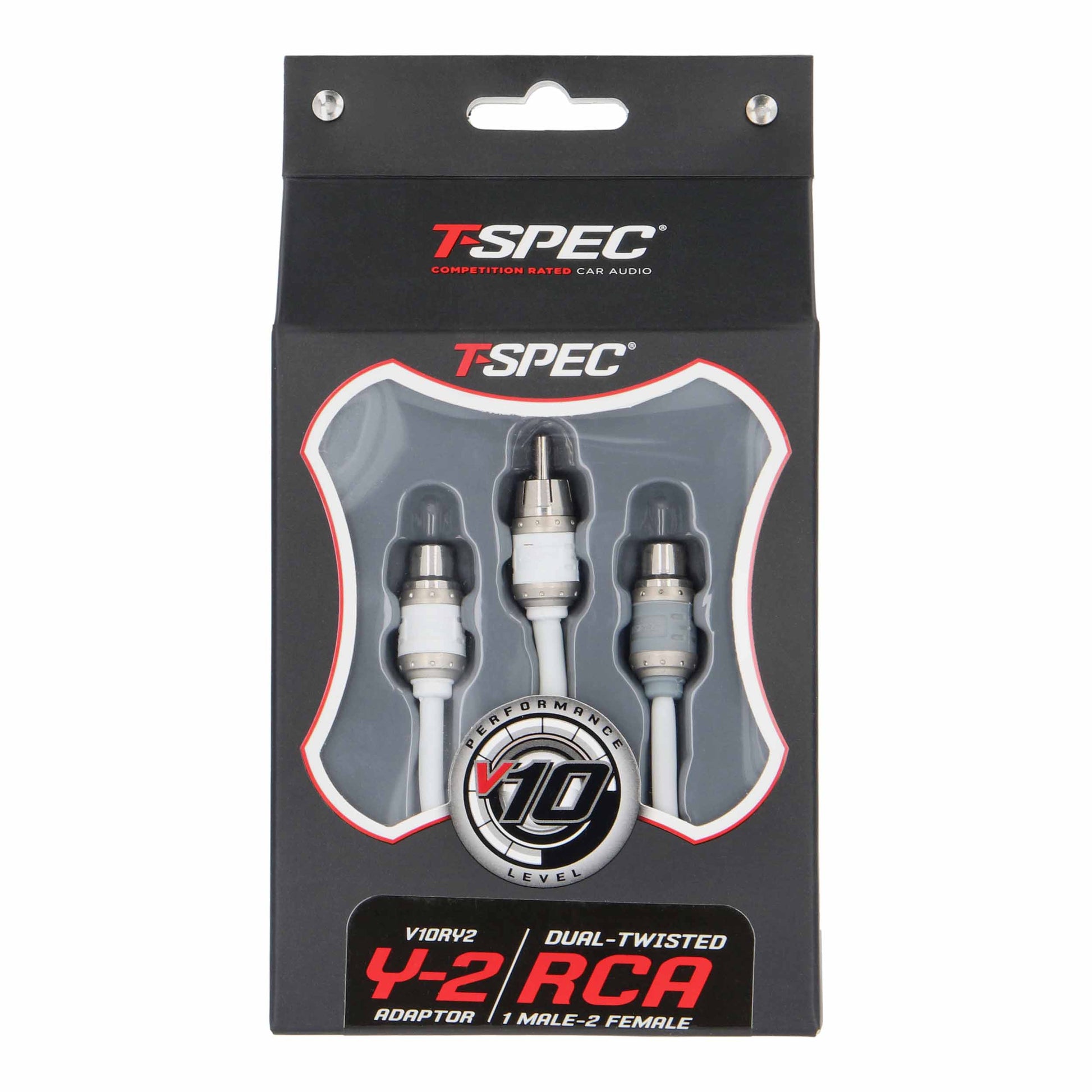 V10 RCA Y Cable | 1 Male to 2 Female | 6 in.