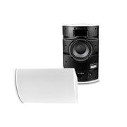 Corner Spkr, 6.5in+Bass Port, 70v/8ohm, IP55, White