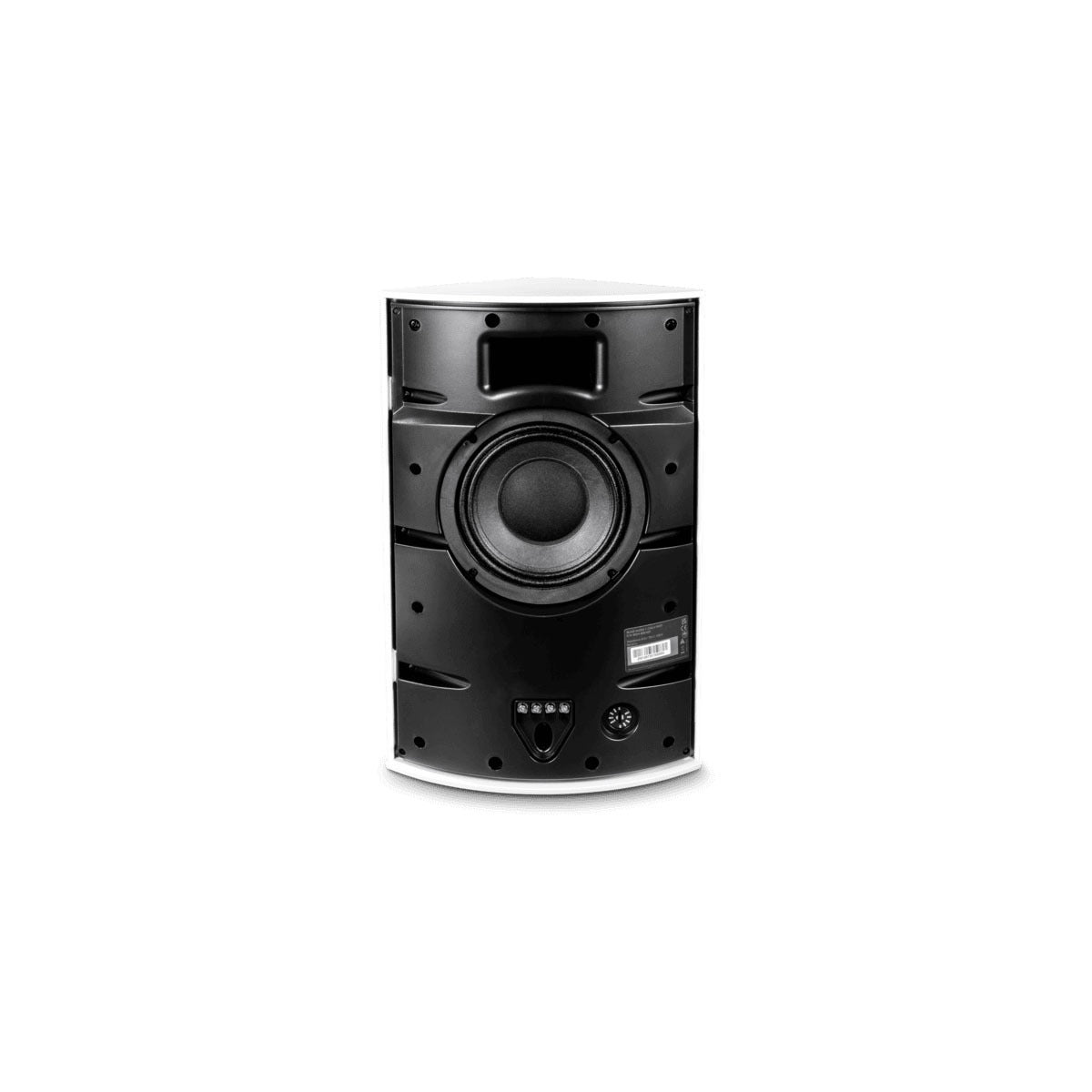 Corner Spkr, 6.5in+Bass Port, 70v/8ohm, IP55, White