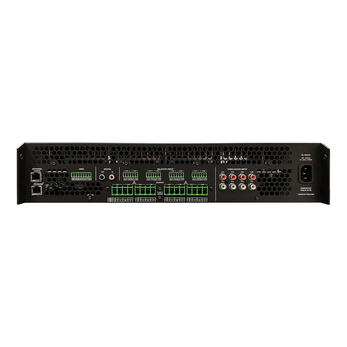 PowerZone Connect -Dante-20 input 6000W 8Ohm-70v 8ch IP Amp