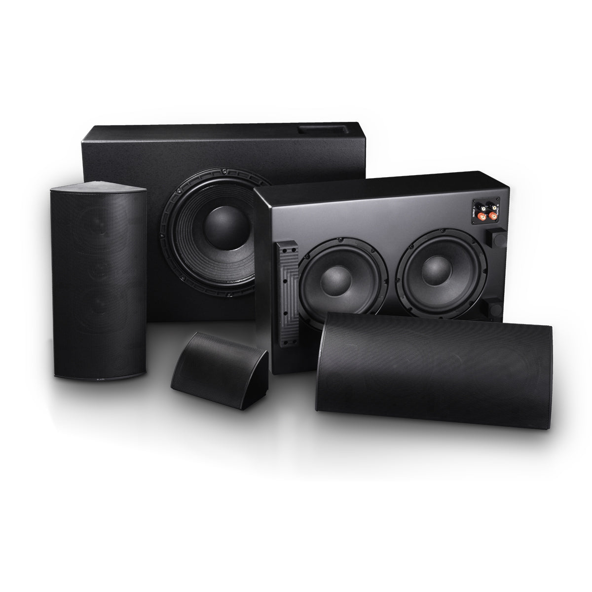 Shallow 12in+Passive Radiator, on-wall passive subwoofer, BL