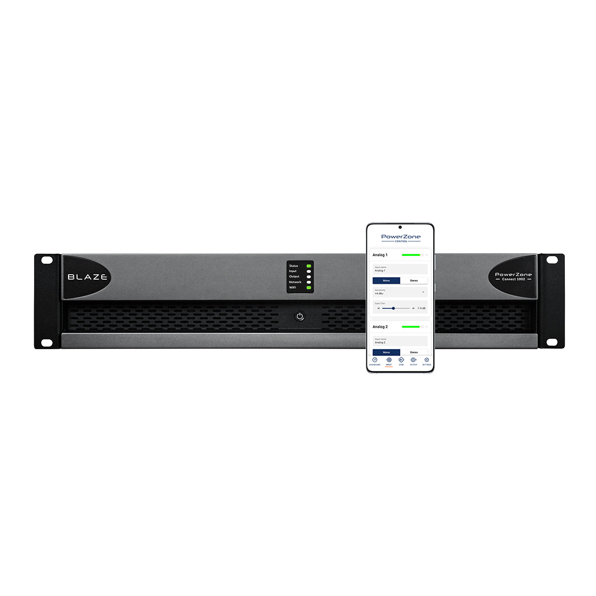 PowerZone Connect 1002 - 10 input 1000w 8 Ohm-70v, 2ch IP Am
