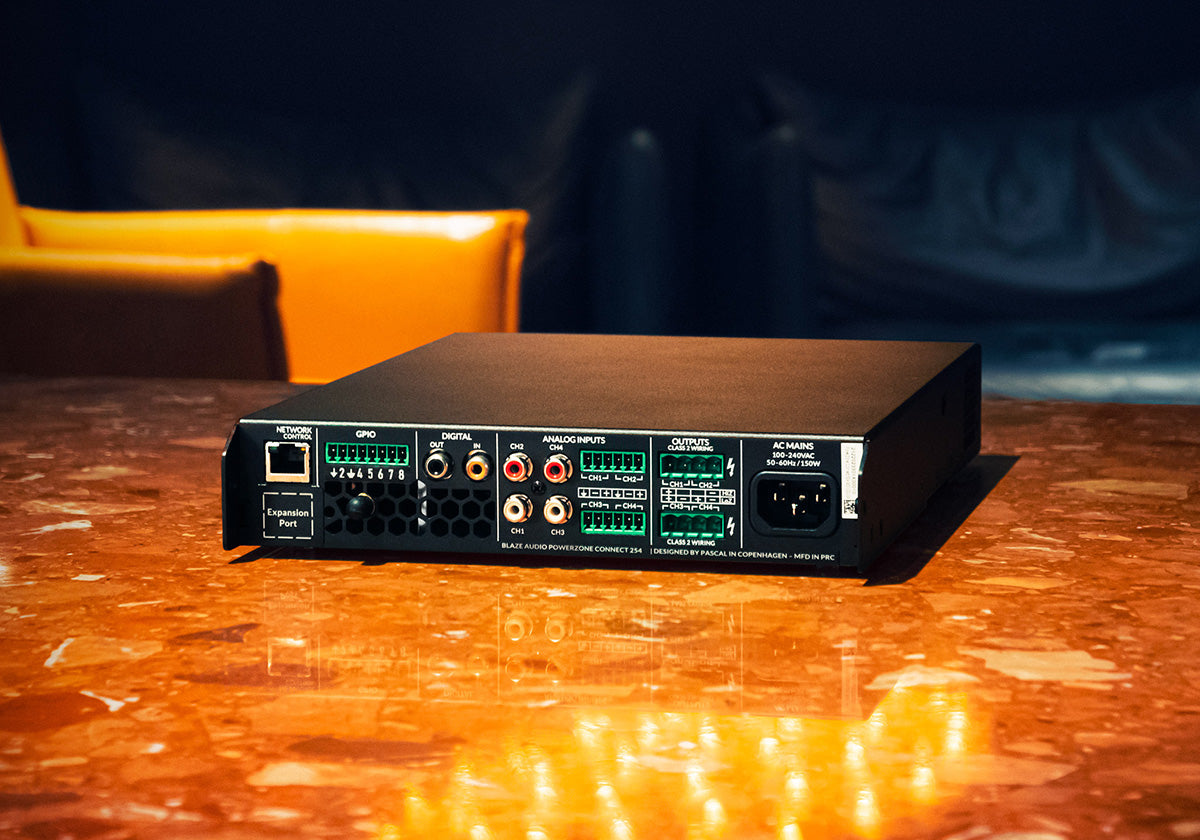 PowerZone Connect 254 - 10 input 240w 8 Ohm-70v, 4ch IP Amp