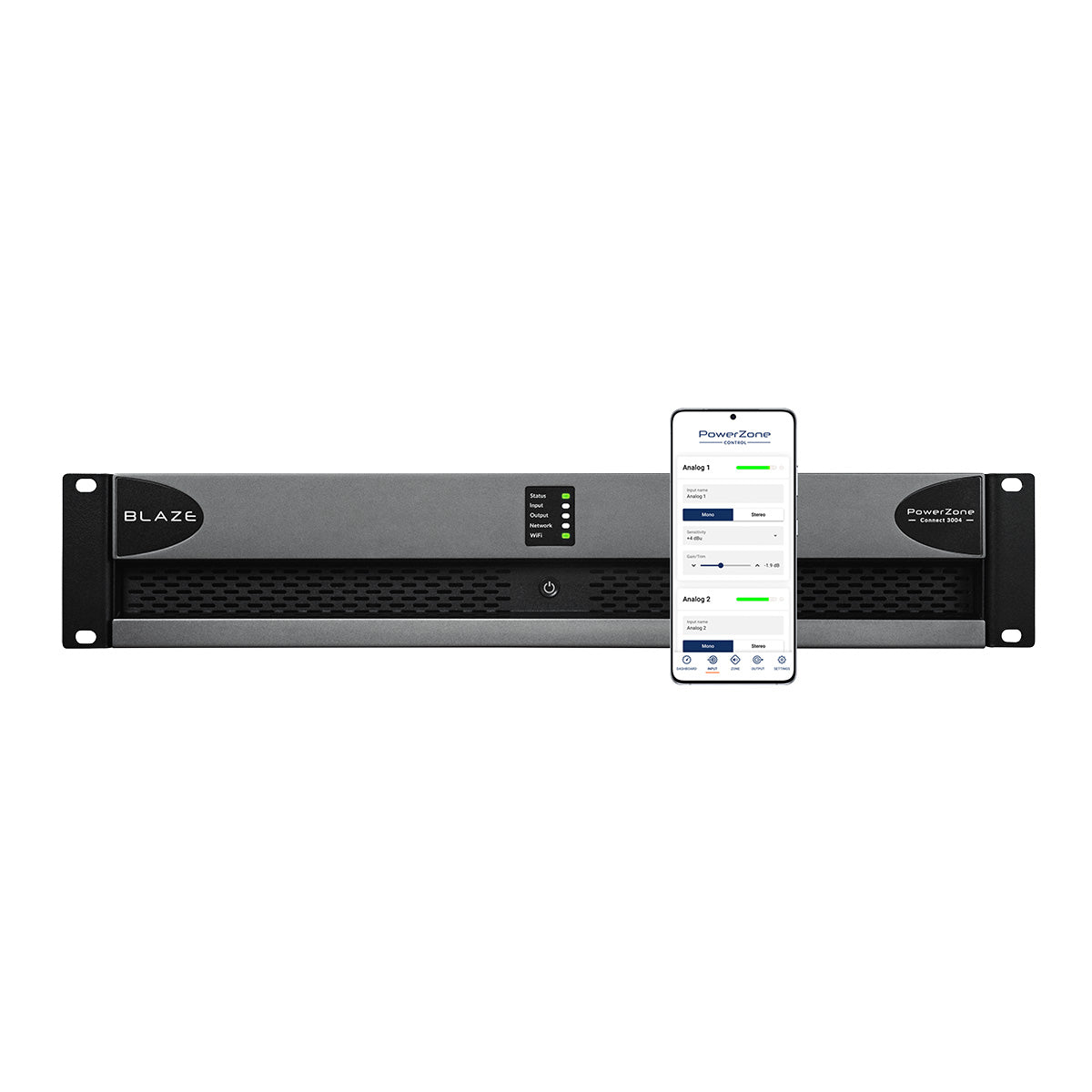 PowerZone Connect 3004 - 10 input 3000w 8 Ohm-70v, 4ch IP Am