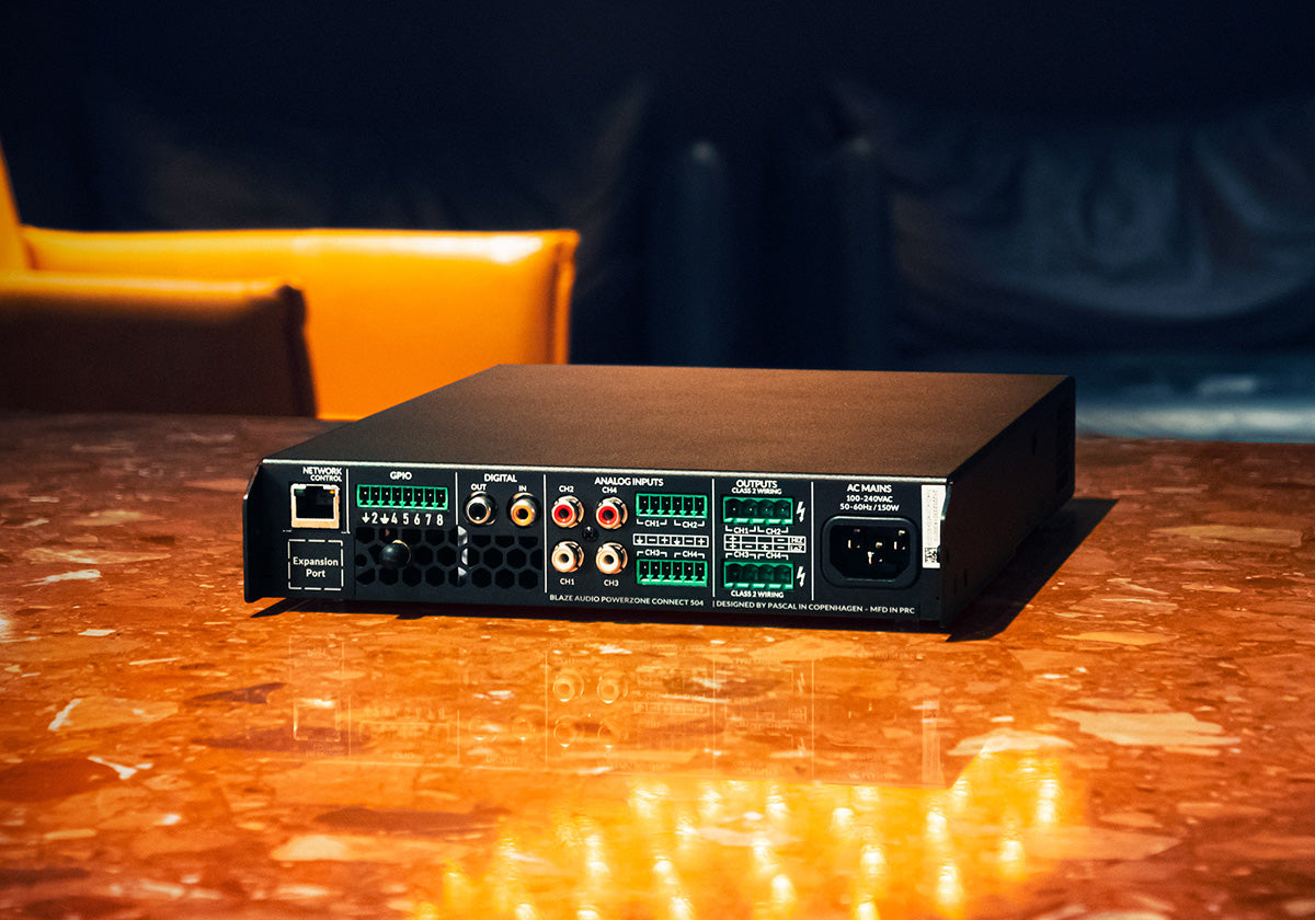 PowerZone Connect 504 - 10 input 500w 8 Ohm-70v, 4ch IP Amp