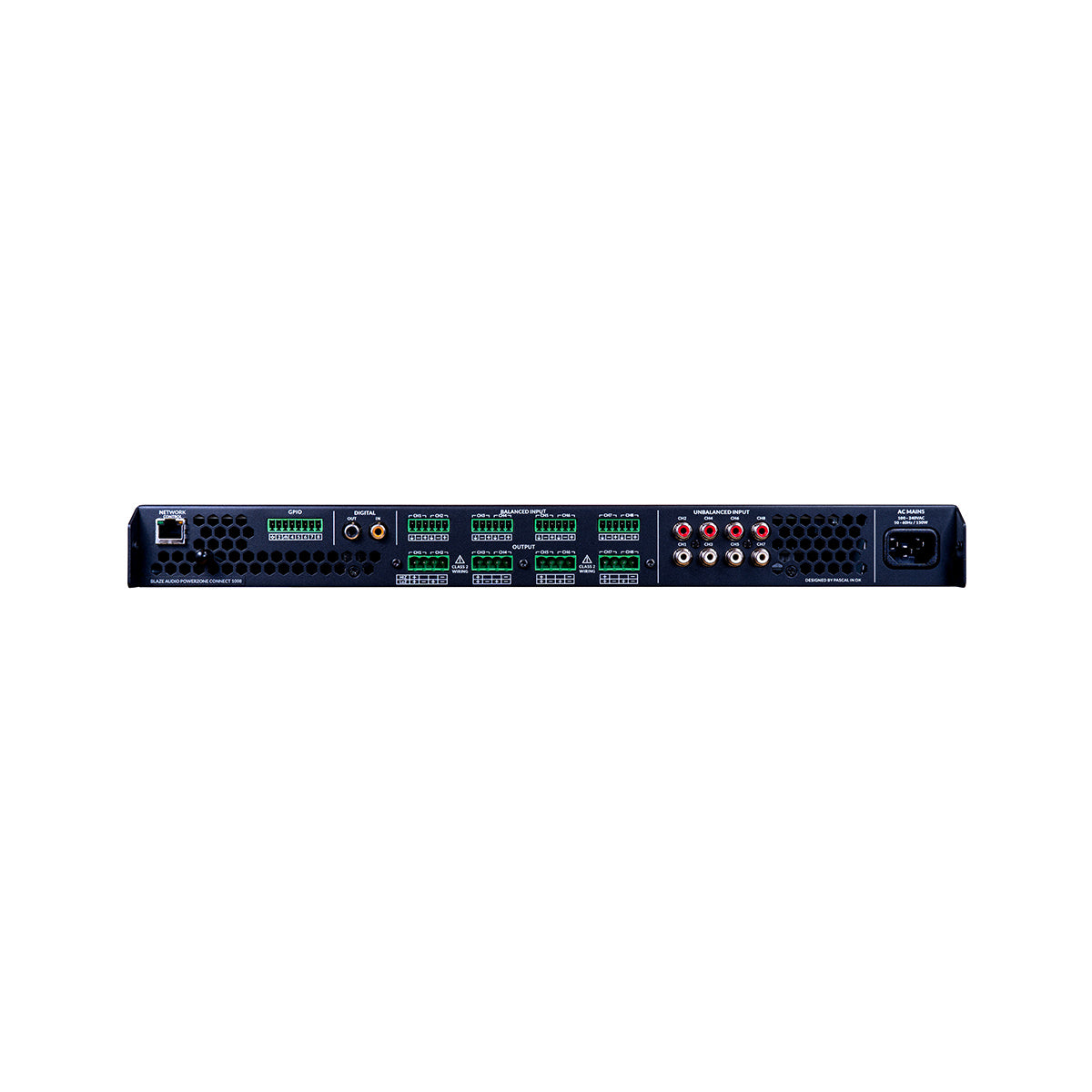 PowerZone Connect 1008 - 1U - 1000w 8Ohm-70v, 8ch IP