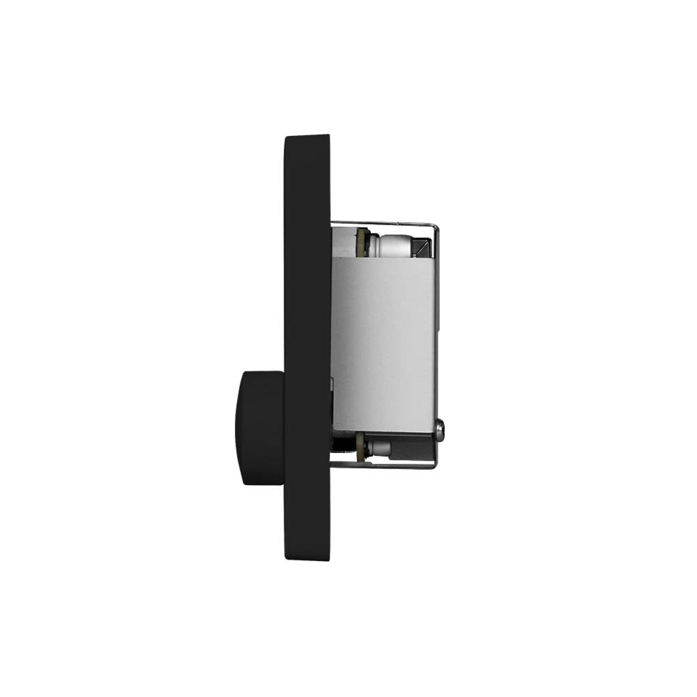 Multi-Zone PoE-powered wall-controller, Single Gang Black