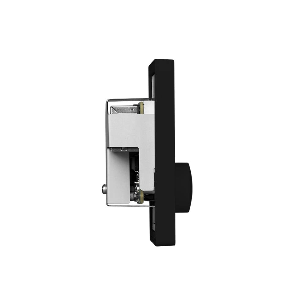 Multi-Zone PoE-powered wall-controller, Single Gang Black