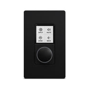 Multi-Zone PoE-powered wall-controller, Single Gang Black