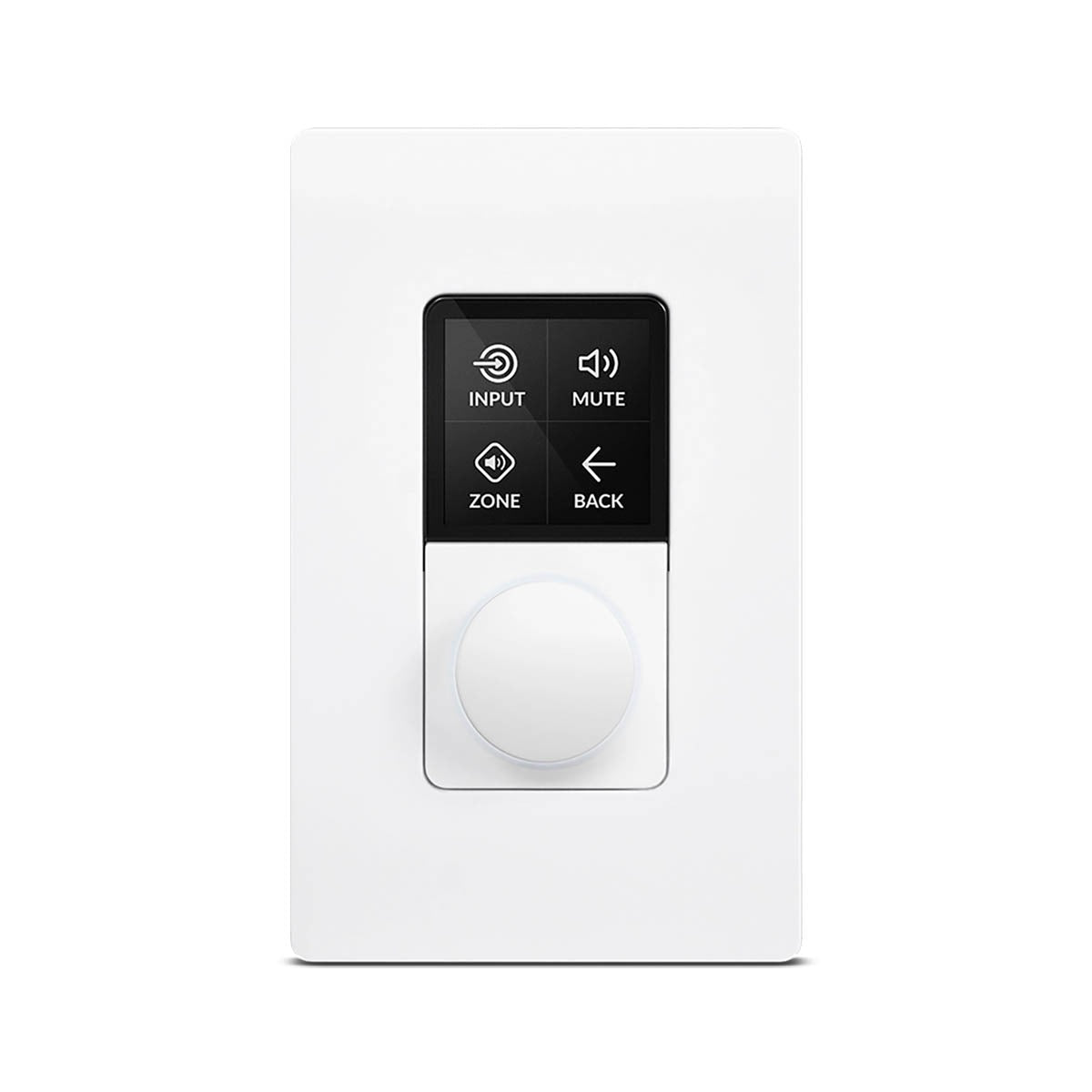 Multi-Zone PoE-powered wall-controller, Single Gang White