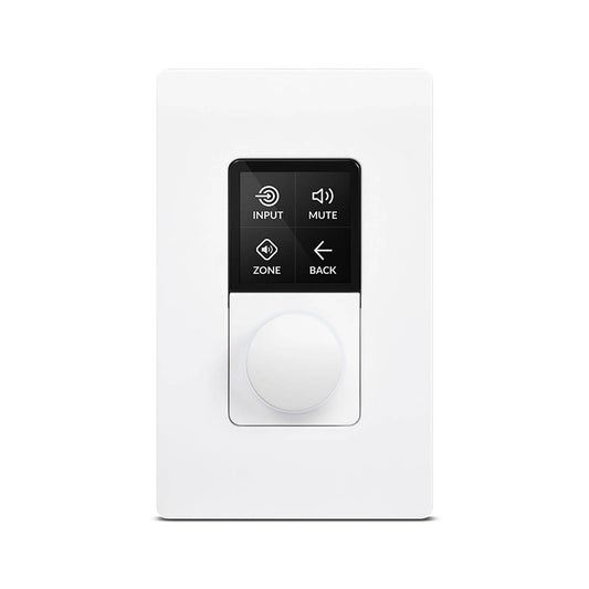 Multi-Zone PoE-powered wall-controller, Single Gang White