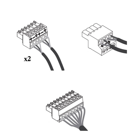 Euroblock connector replacement kit - PowerZone Connect Amps