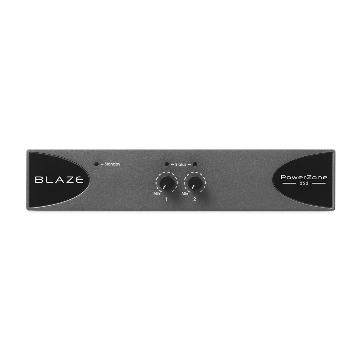 PowerZone 252 - 2x125w Bal 2-input 8 Ohm-70v Amp, 1U-Half Rk