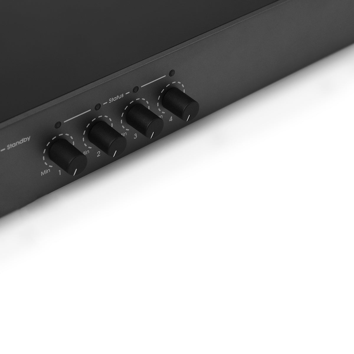 PowerZone 504 - 4x125w Bal 4-input 8 Ohm-70v Amp, 1U-Half Rk