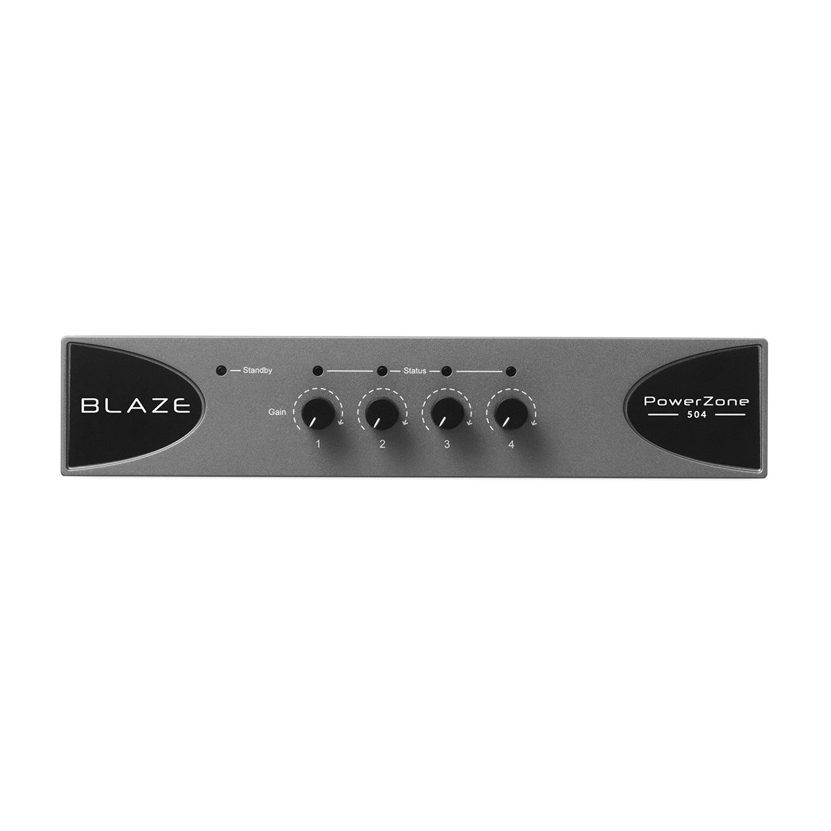 PowerZone 504 - 4x125w Bal 4-input 8 Ohm-70v Amp, 1U-Half Rk