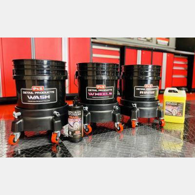 P & S Detail Products Grit Guard - Bucket Dolly Black E1025
