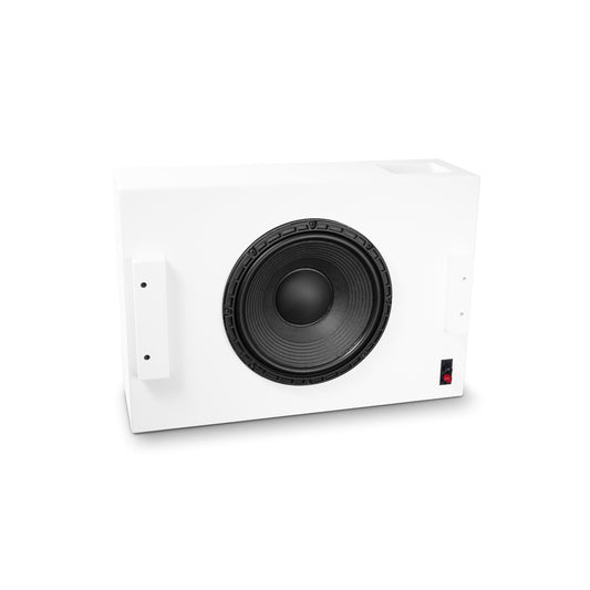 Shallow 12in+Passive Radiator, on-wall passive subwoofer, WH